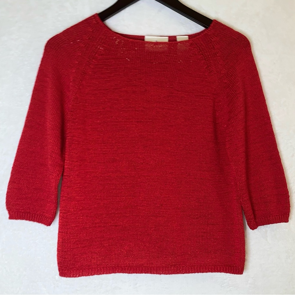 Red Knit Sweater- Liz Claiborne
